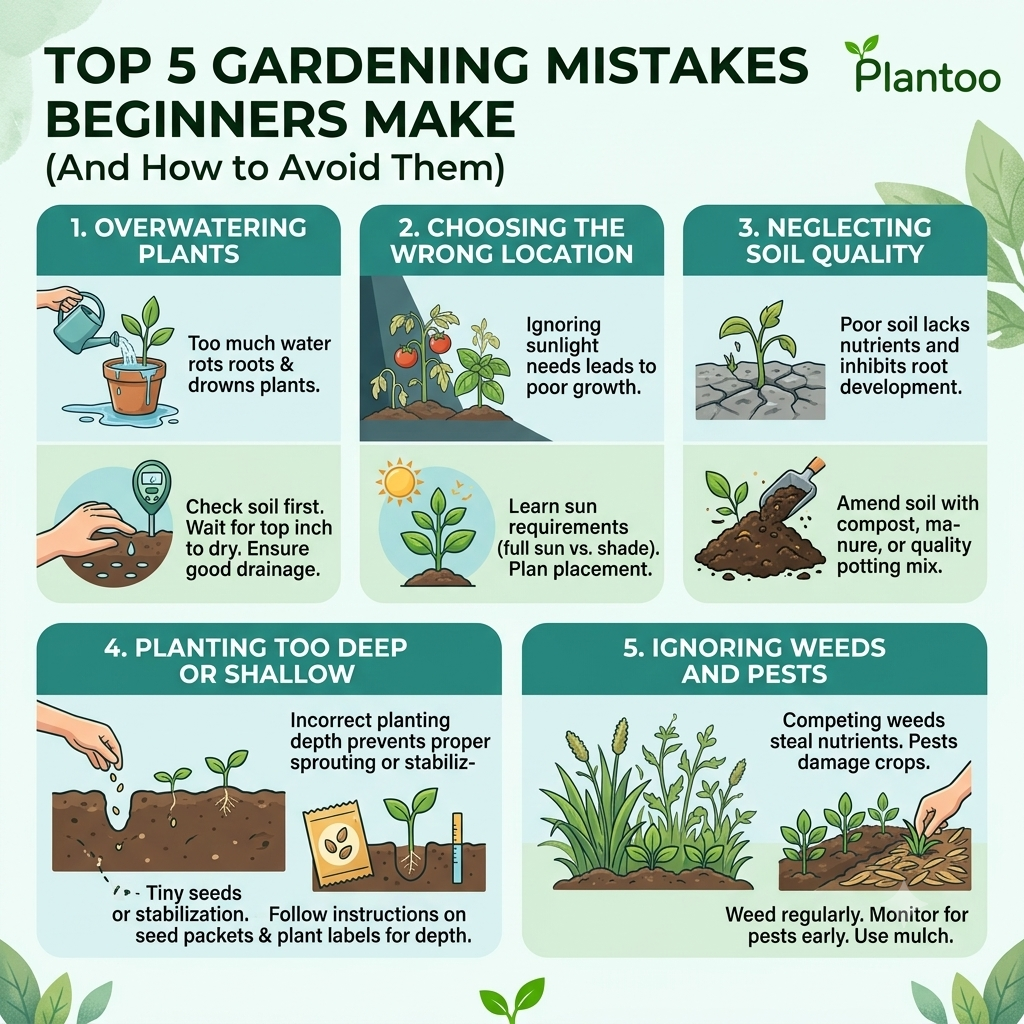 Top 5 Gardening Mistakes Beginners Make (And How to Avoid Them)