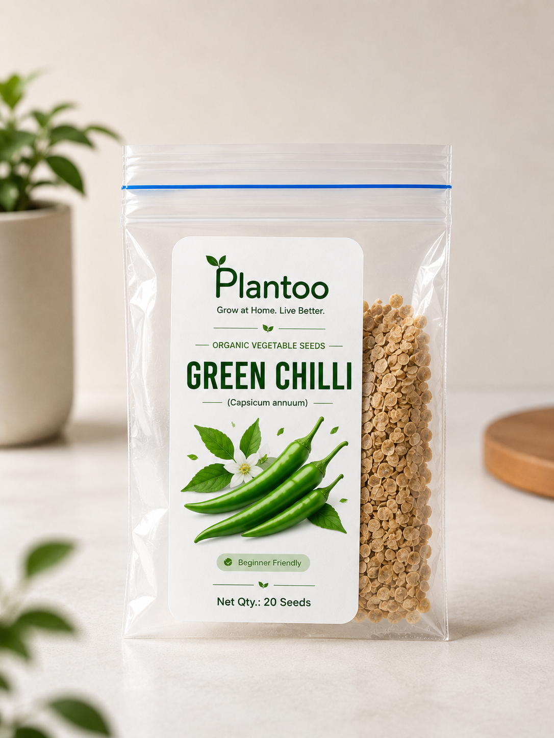 Green Chilli Seeds — Organic, Beginner-Friendly