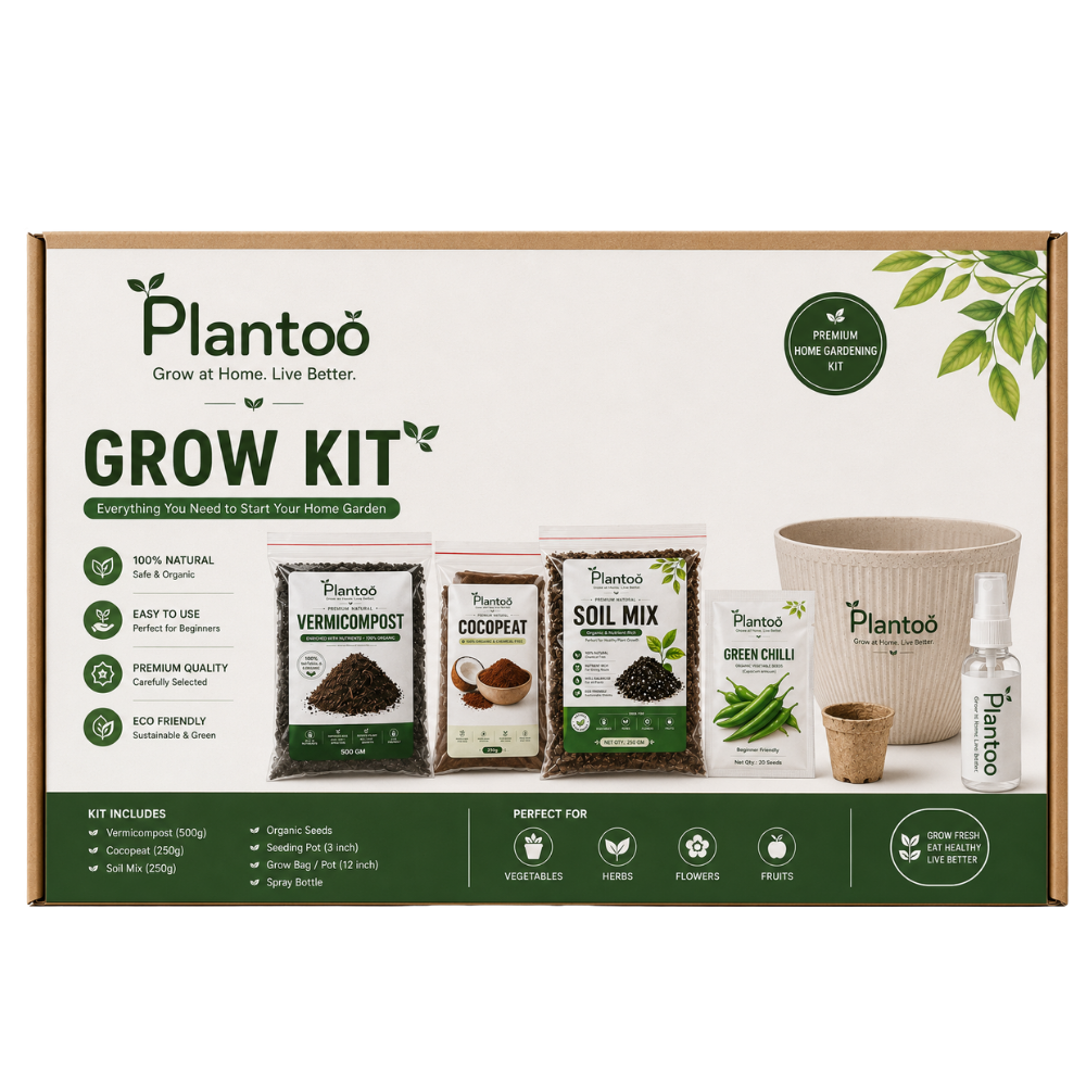Plantoo Grow Kit - Complete Gardening Kit for Beginners